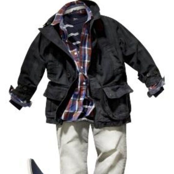 Gap Highland Plaid Oversized Trench Jacket - Picture 6 of 7